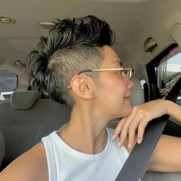 Side-Shaved Pixie Mohawk